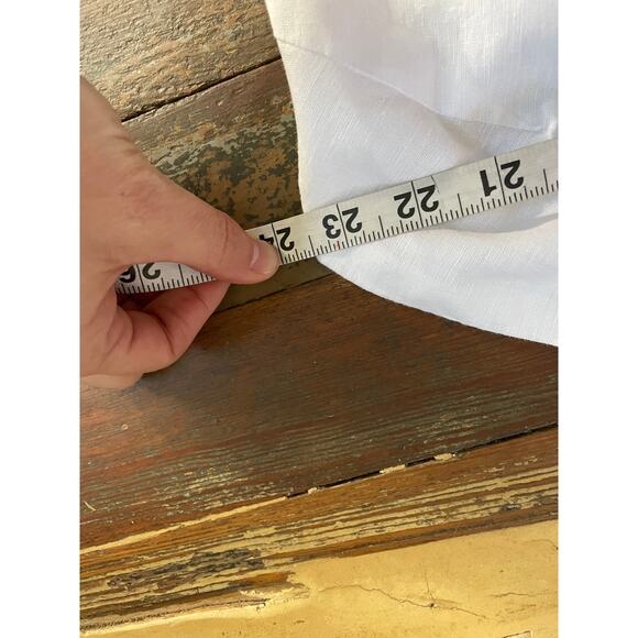 J.Crew White Linen Cotton Maxi Dress 3X Plus Size Crisscross Back - Picture 11 of 15